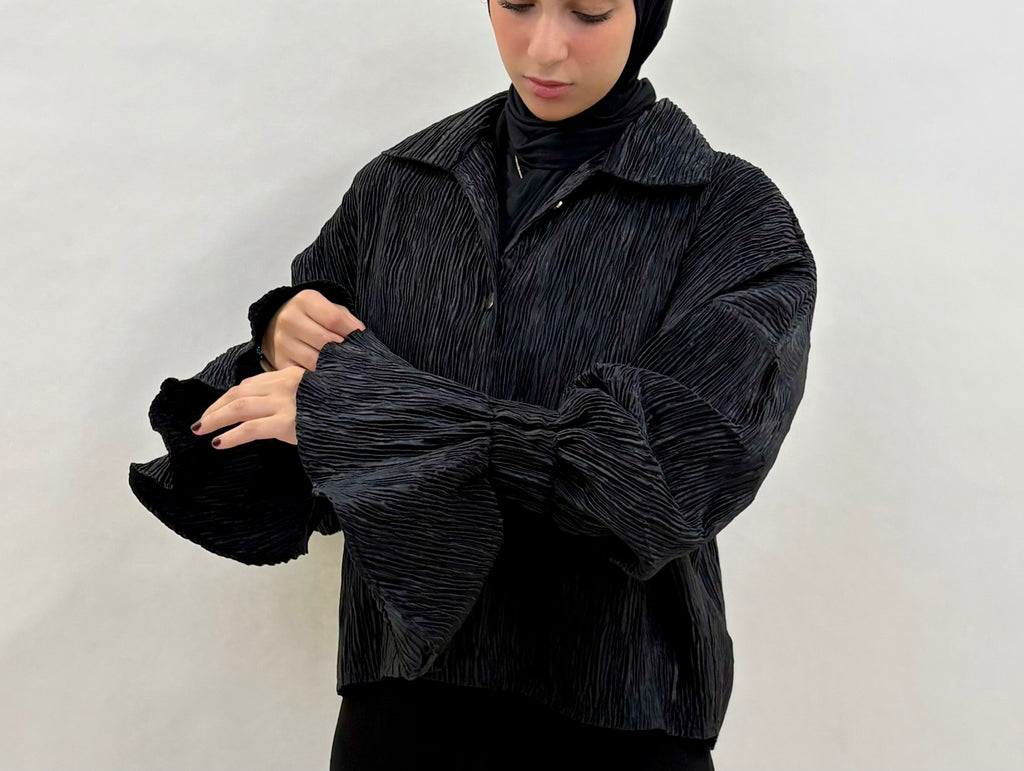 Crinky Chemise Black