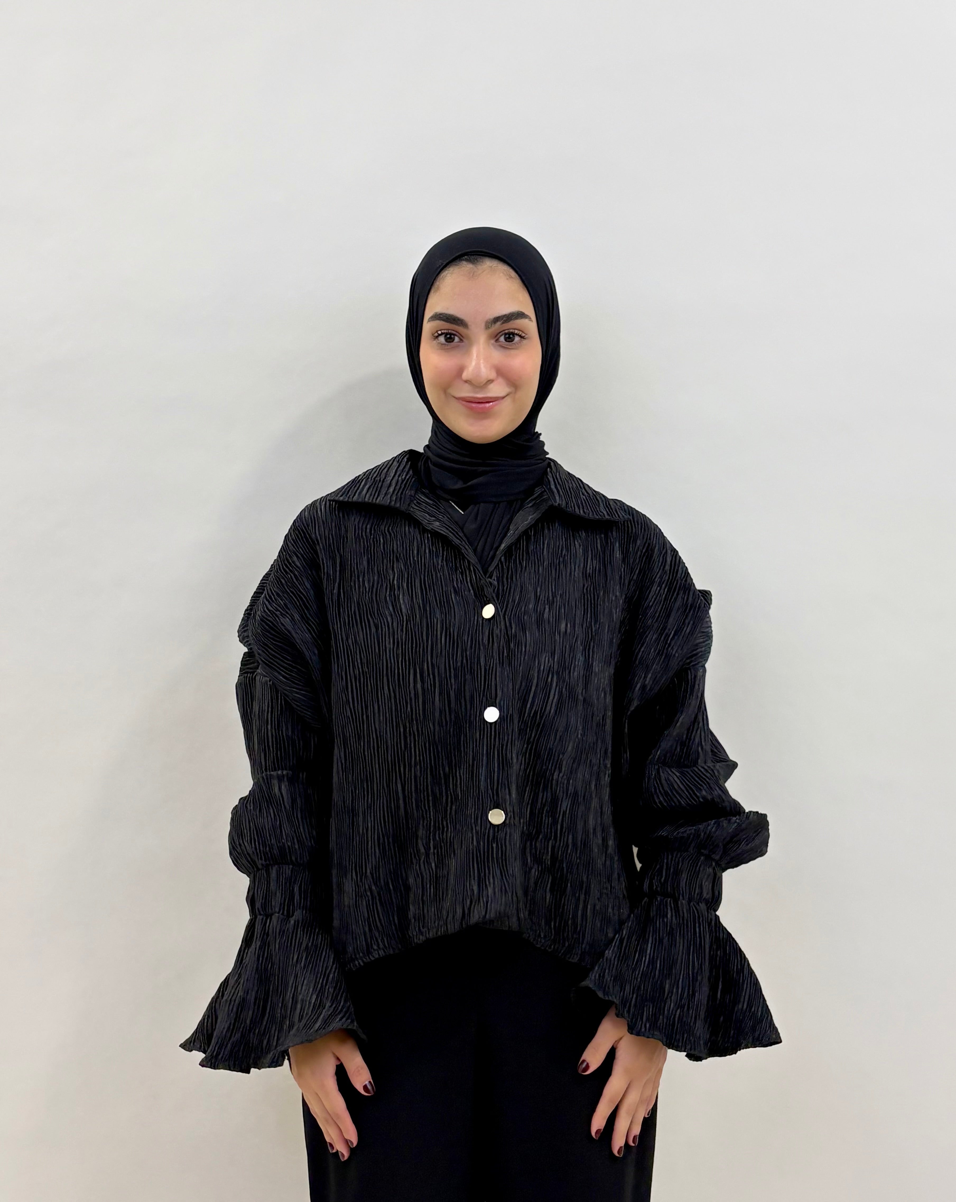 Crinky Chemise Black