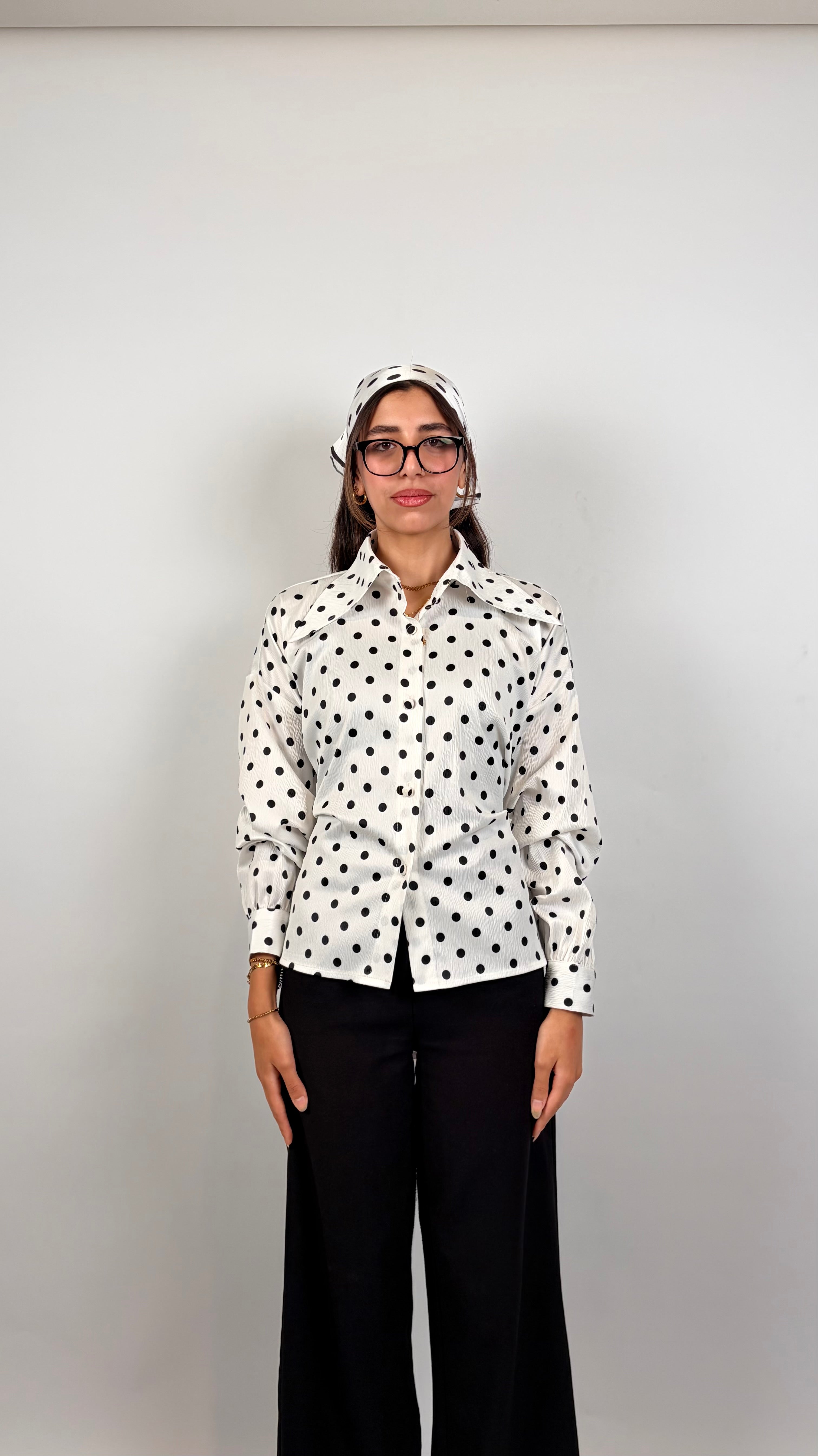Polky Chemise - White