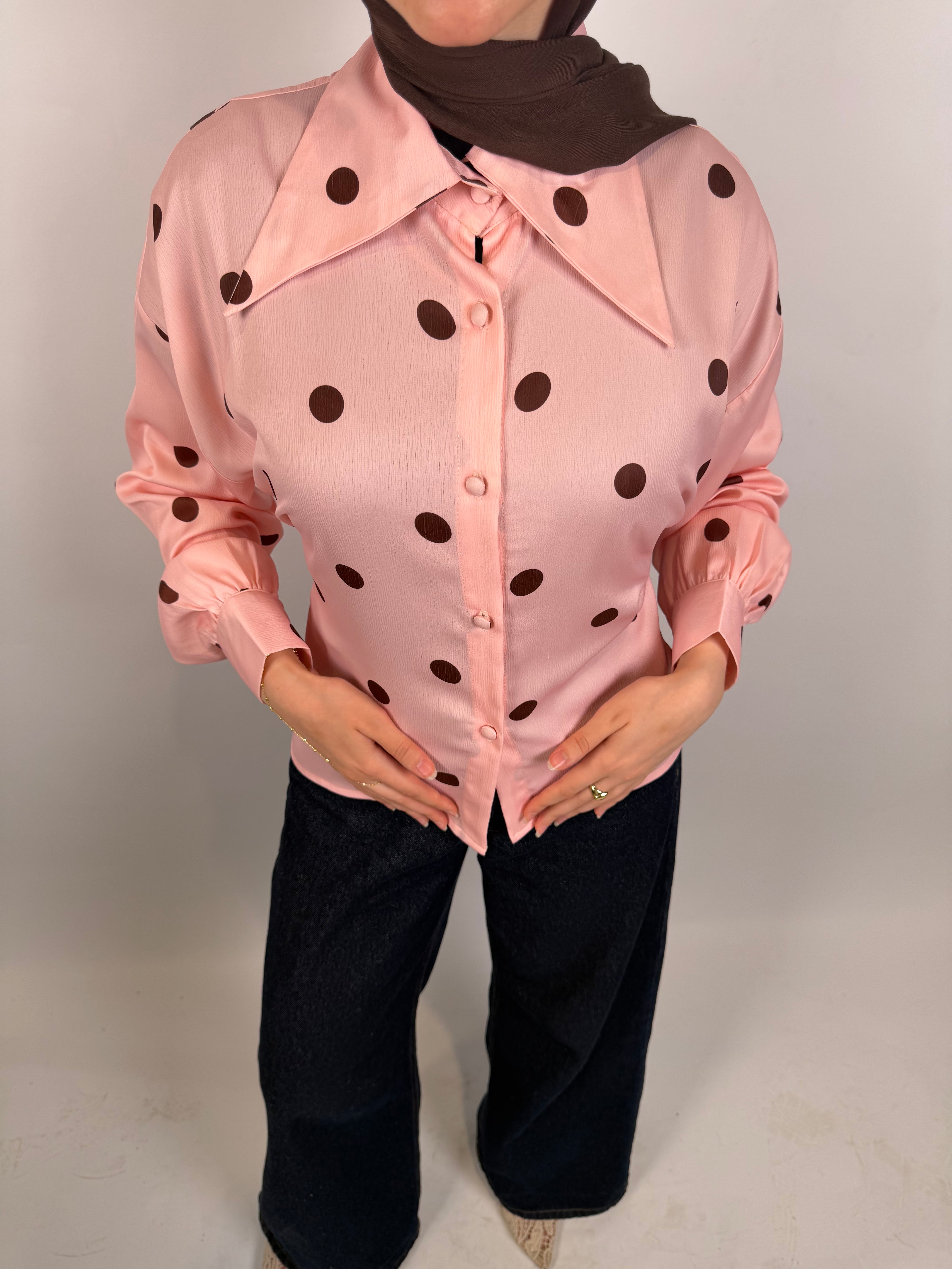 Polky Chemise - Pink