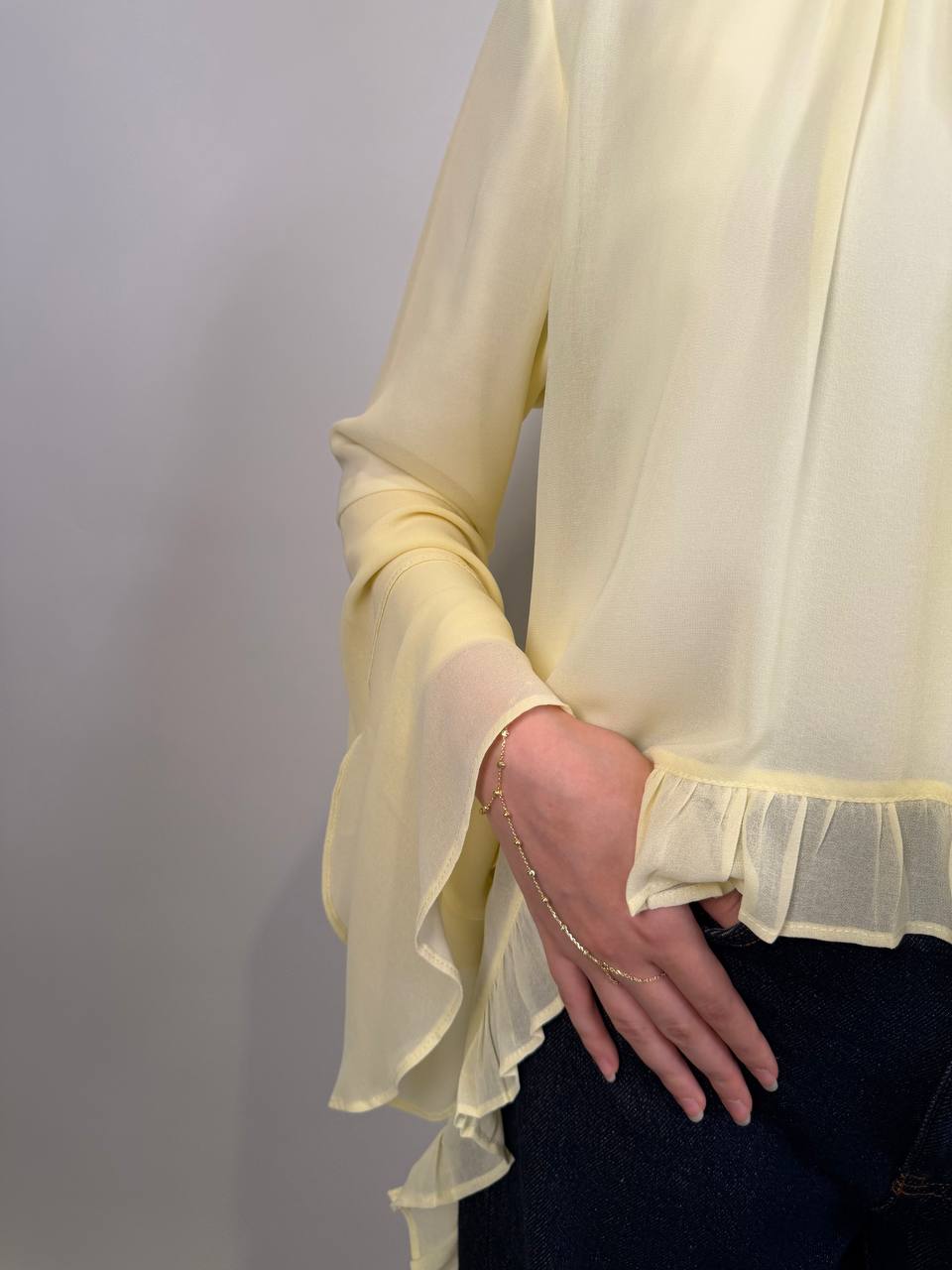 Naila blouse - Butter yellow